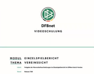 Mehr über den Artikel erfahren DFBnet – Erklärvideos
